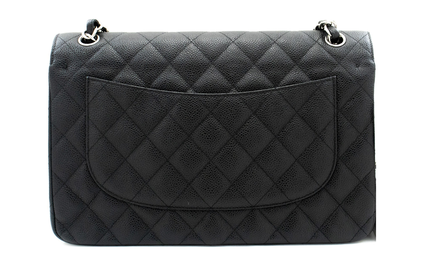 Chanel Double flap Black Leather Shoulder Bag