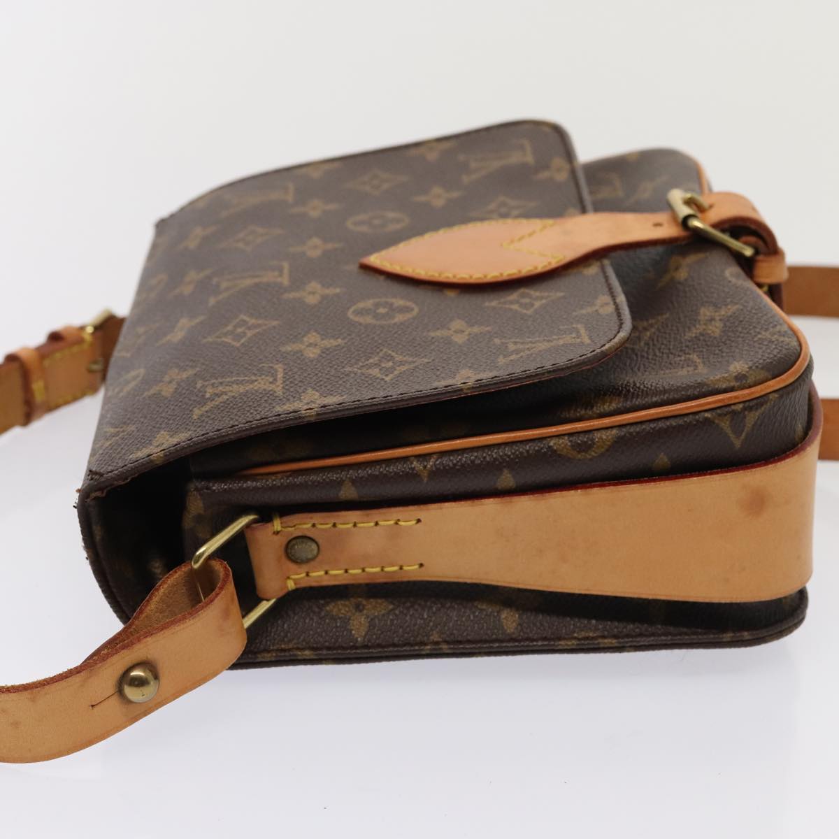 Louis Vuitton Cartouchière Brown Canvas Shoulder Bag