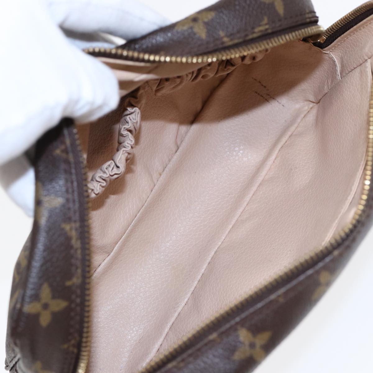 Louis Vuitton Trousse de Toilette Brown Canvas Clutch Bag