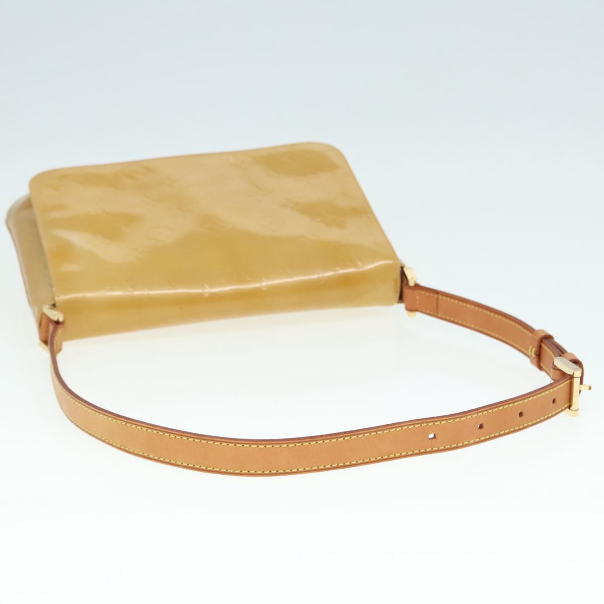 Louis Vuitton Thompson Street Beige Patent Leather Shoulder Bag