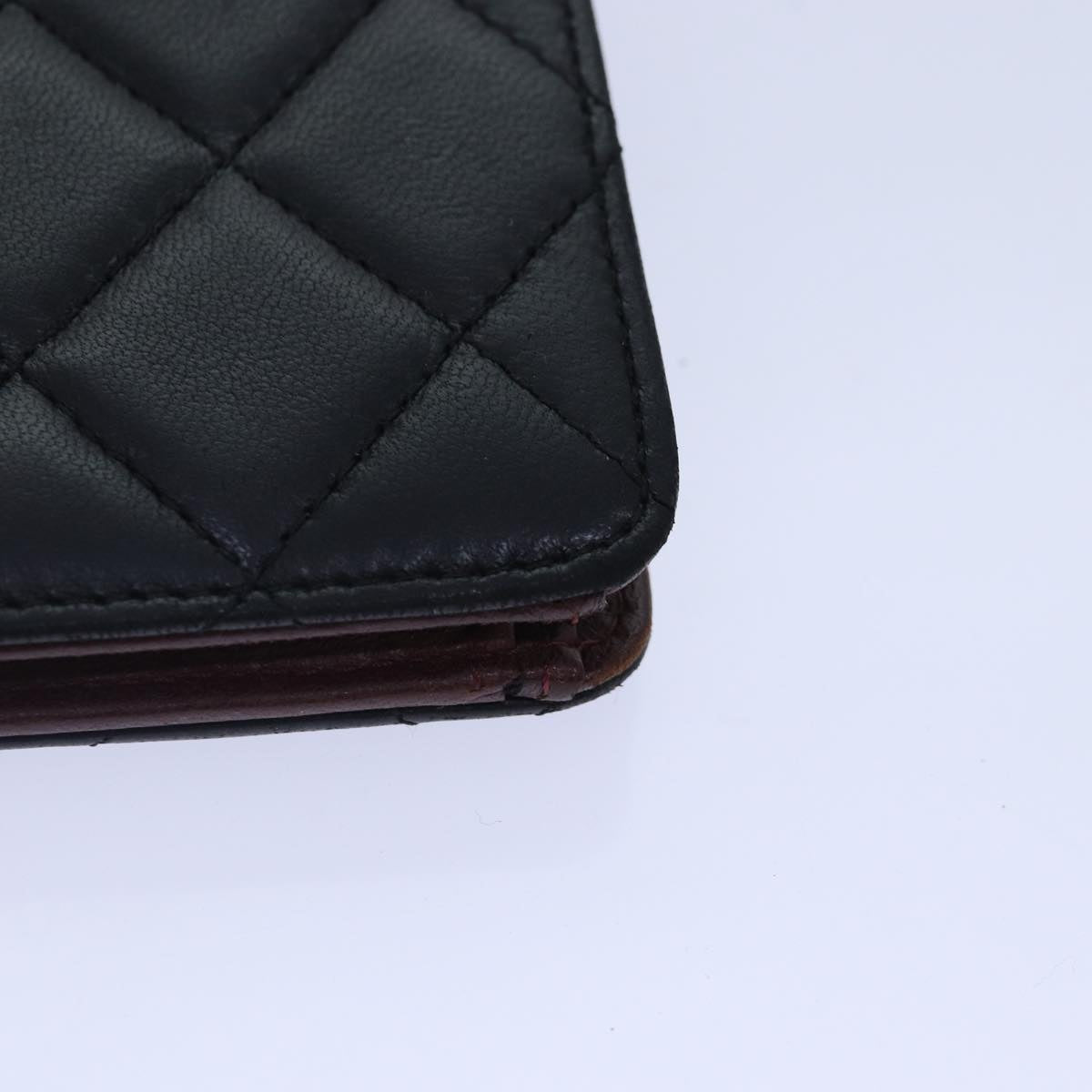 Chanel Matelassé Black Leather Wallet Accessories