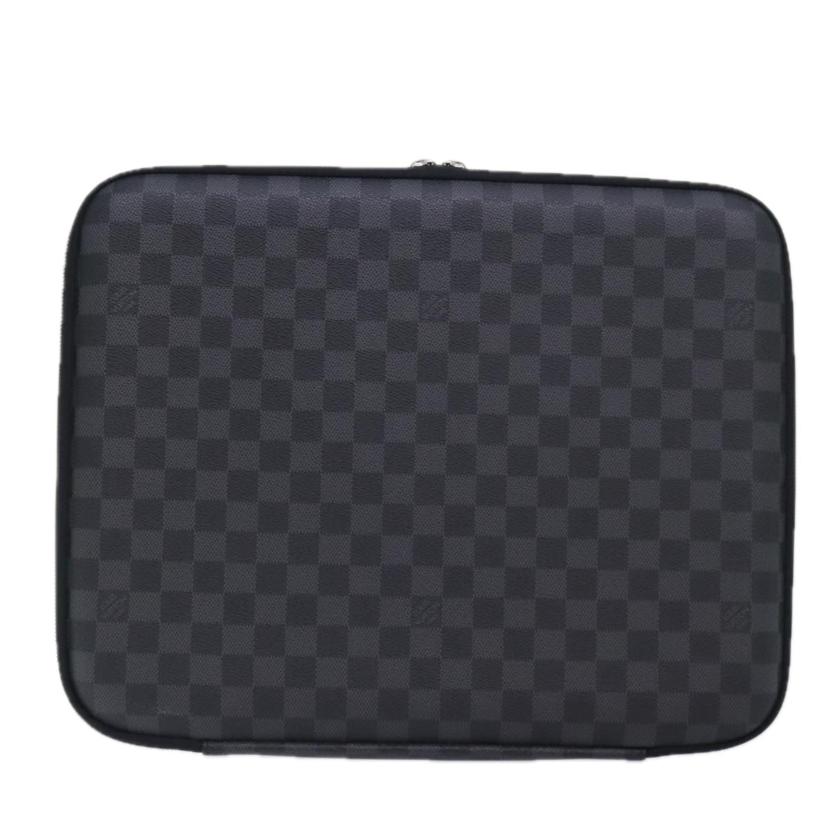 Louis Vuitton Etui iPad Grey Canvas Clutch Bag