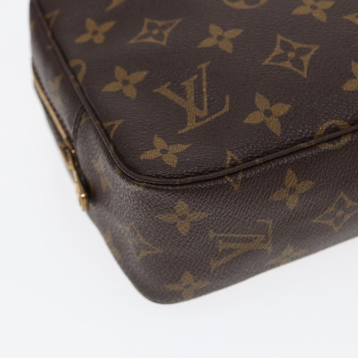 Louis Vuitton Trousse de Toilette Brown Canvas Clutch Bag