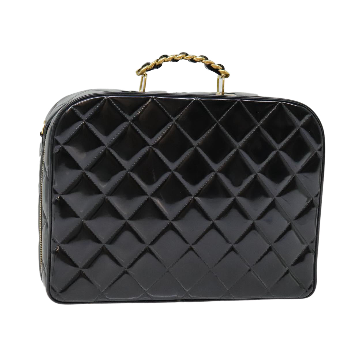 Chanel Black Patent Leather Hand Bag