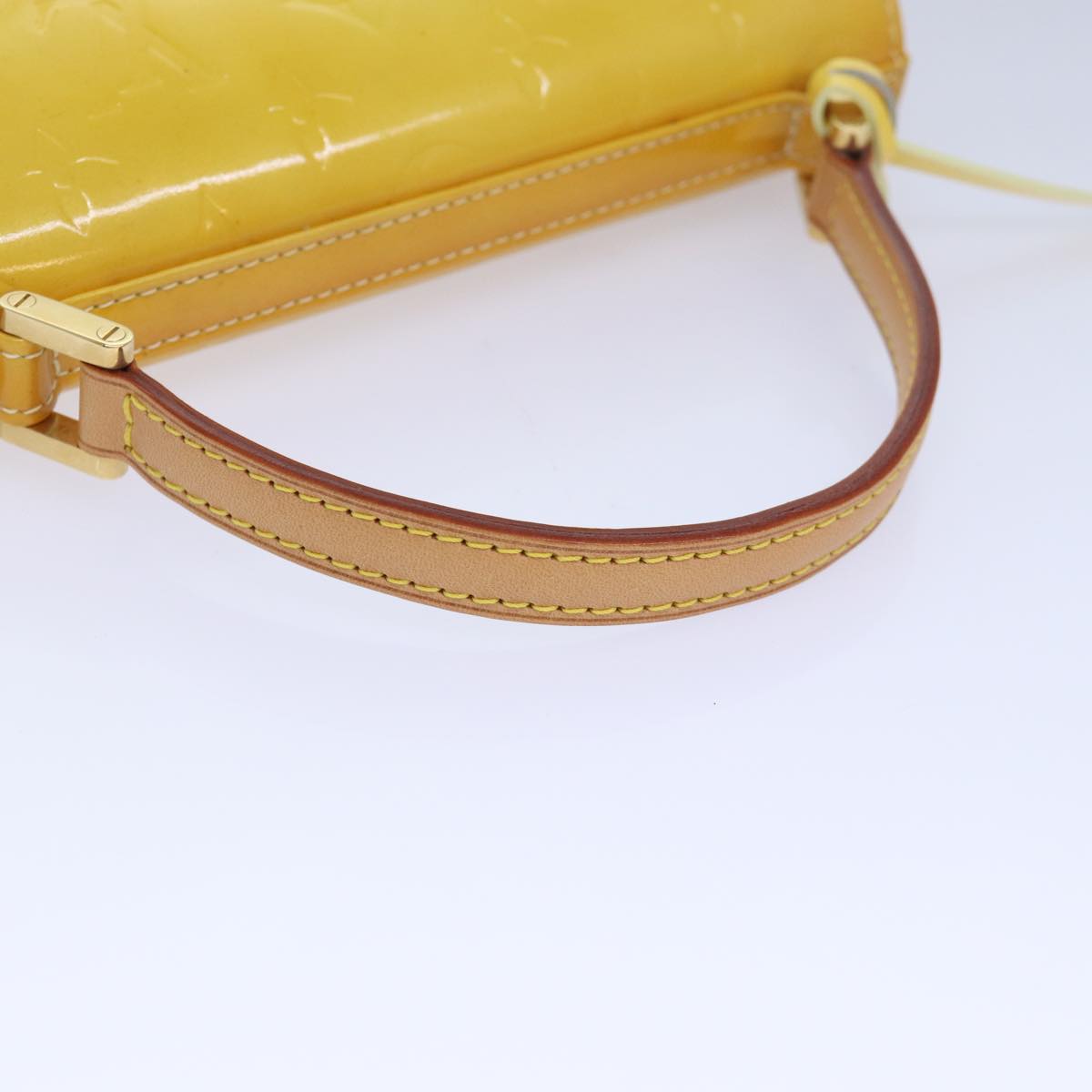 Louis Vuitton Spring Street Yellow Patent Leather Hand Bag