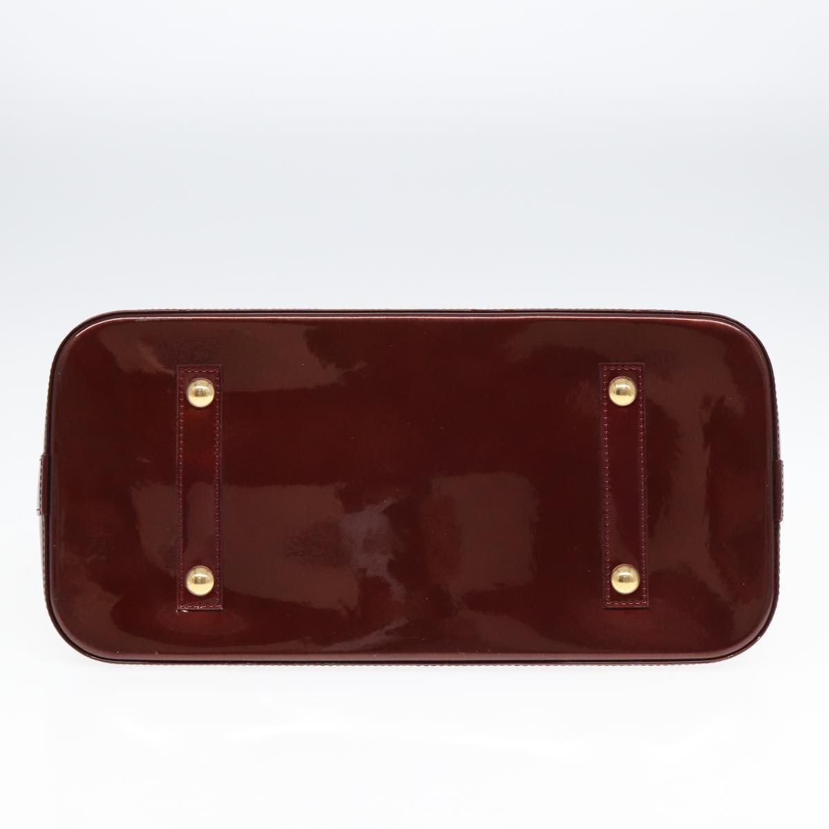 Louis Vuitton Alma Burgundy Patent Leather Hand Bag