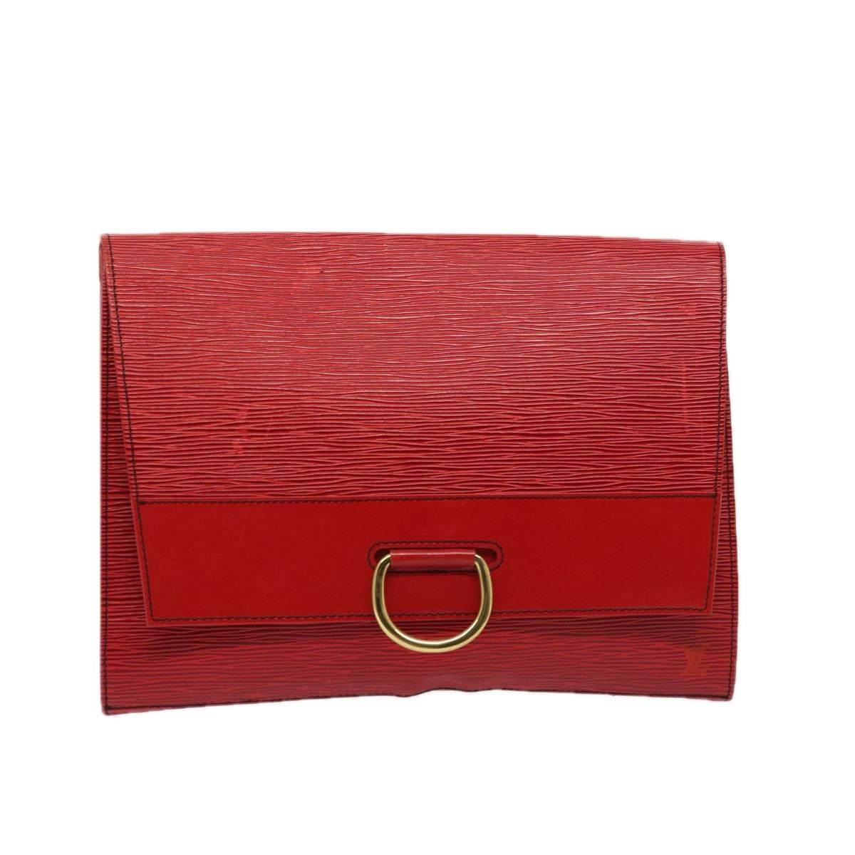 Louis Vuitton Jena Red Leather Clutch Bag