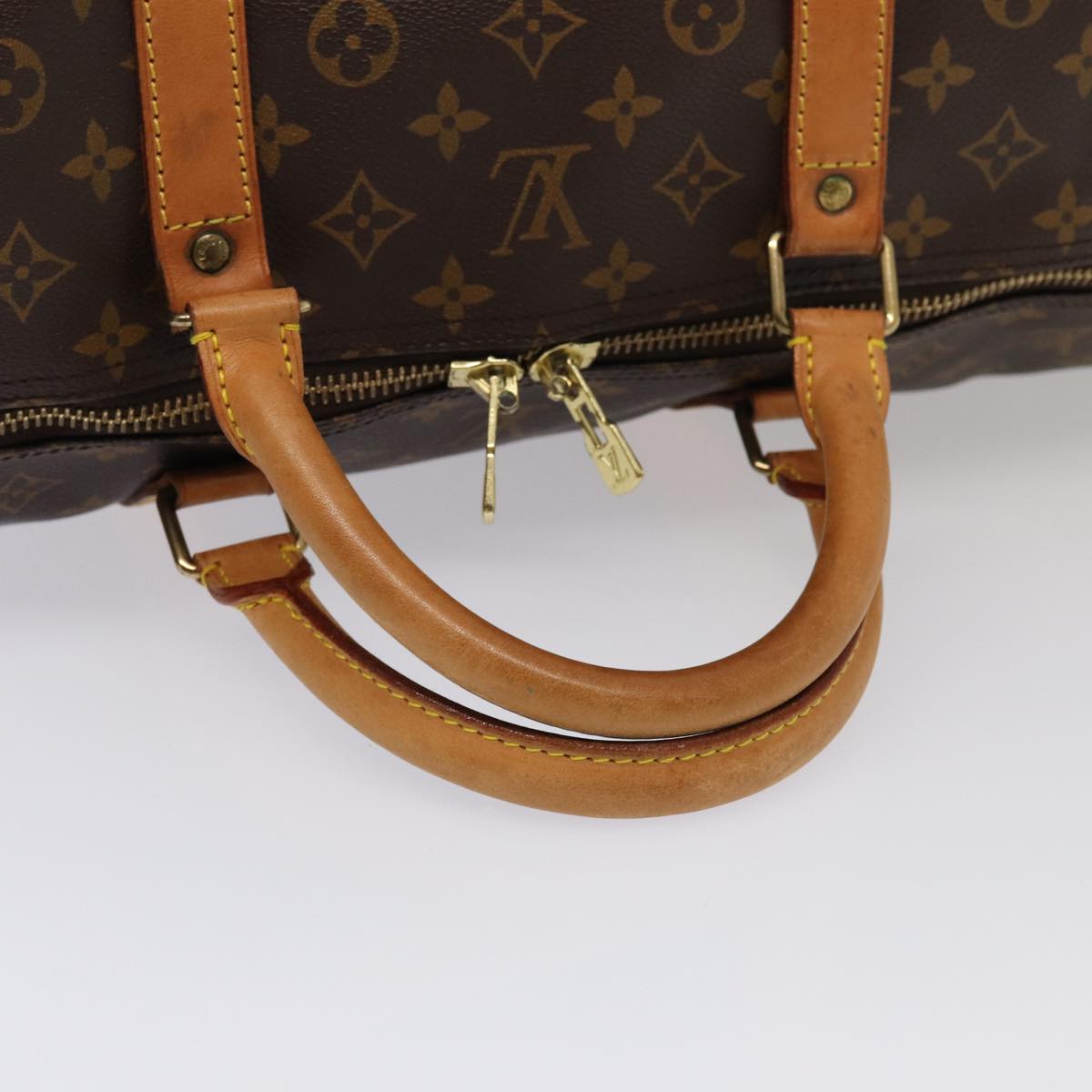 Louis Vuitton Keepall 60 Brown Canvas Travel Bag