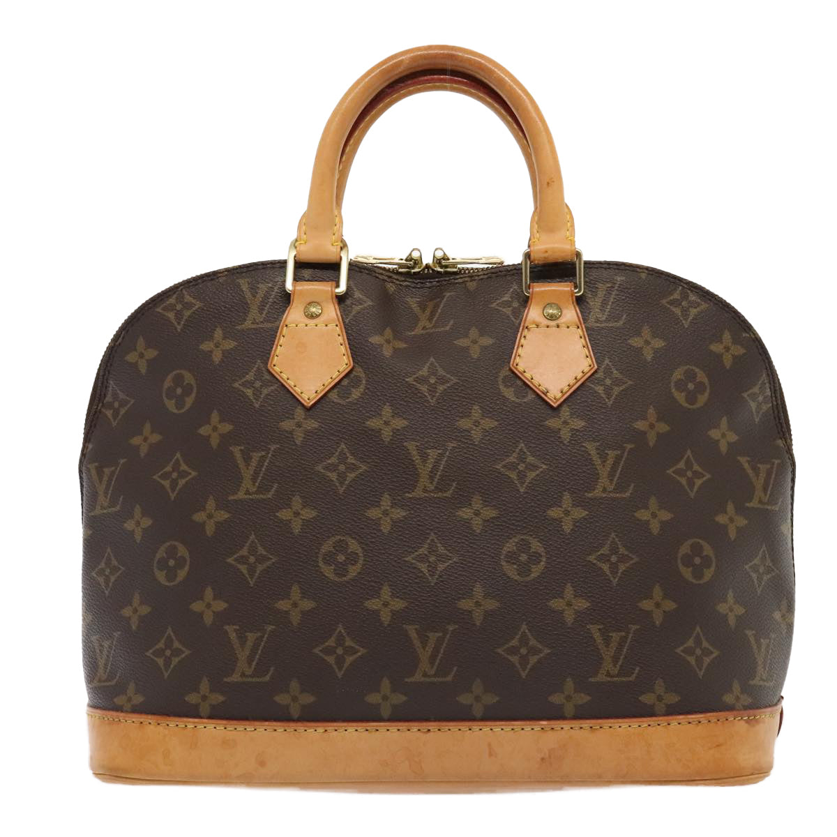 Louis Vuitton Alma Brown Canvas Hand Bag