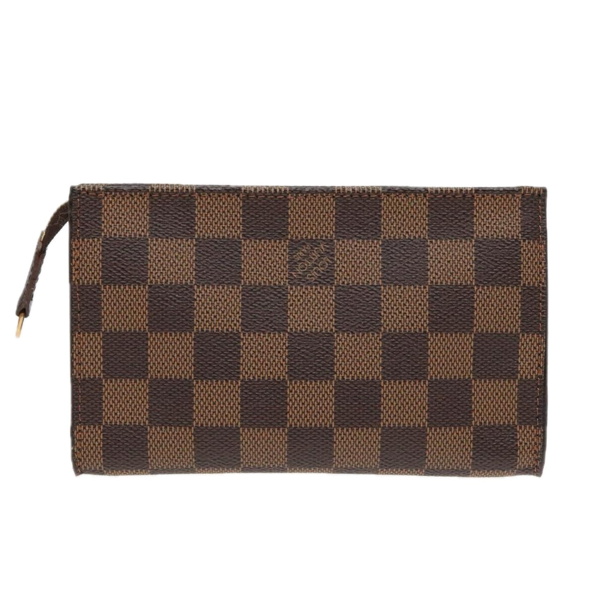 Louis Vuitton Trousse de Toilette 18 Brown Canvas Clutch Bag