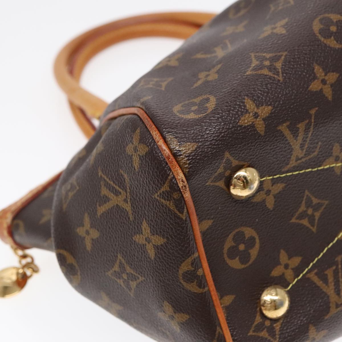 Louis Vuitton Tivoli Brown Canvas Hand Bag