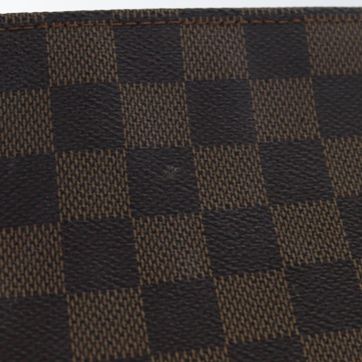 Louis Vuitton Poche Toilette Brown Canvas Clutch Bag