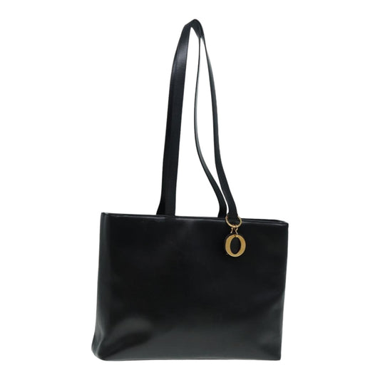 Dior Black Leather Tote Bag