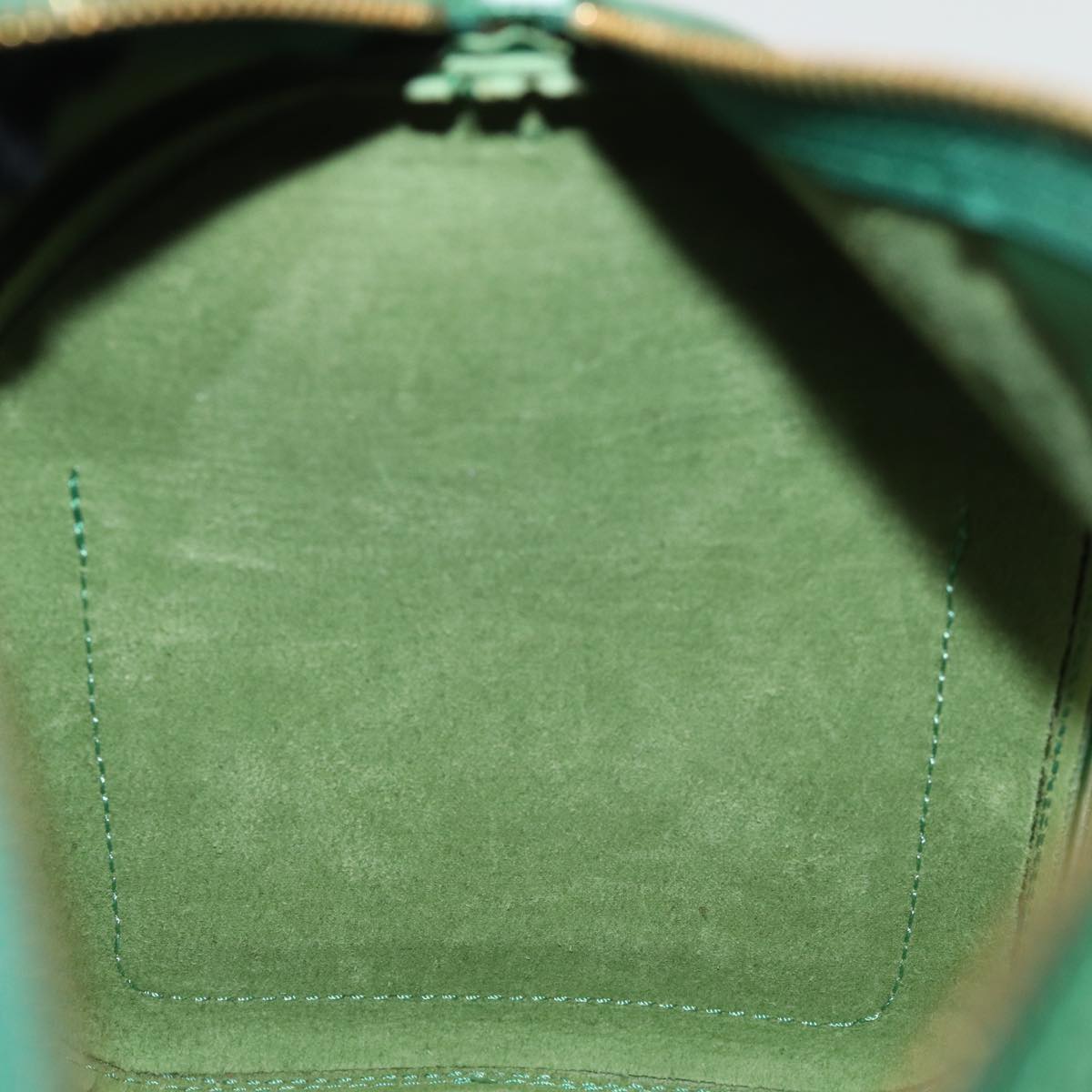 Louis Vuitton Speedy 25 Green Leather Hand Bag