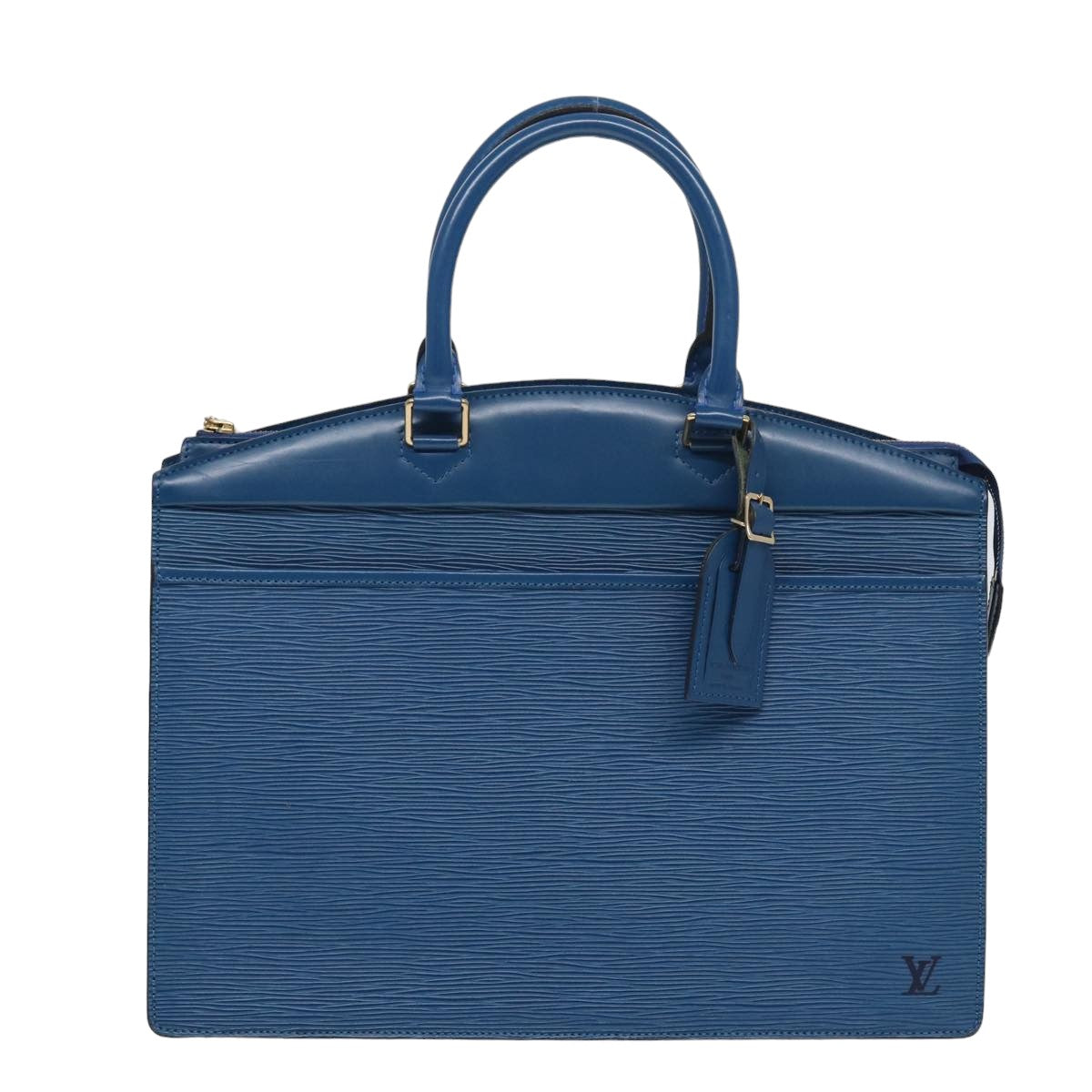 Louis Vuitton Riviera Blue Leather Hand Bag