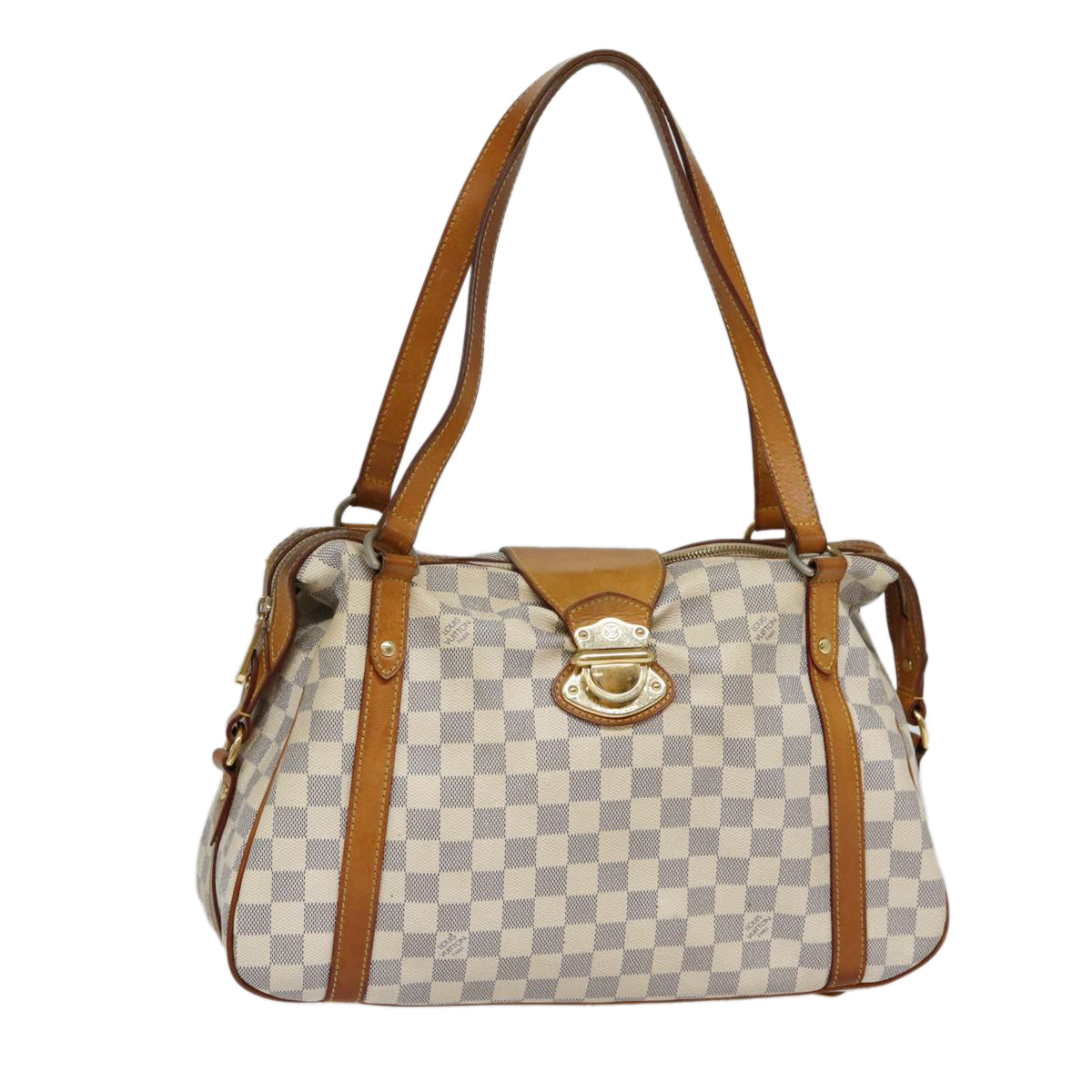 Louis Vuitton Stresa White Canvas Shoulder Bag