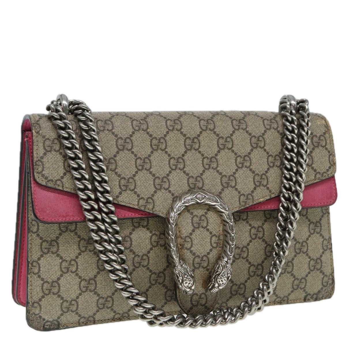 Gucci Dionysus Beige Canvas Shoulder Bag