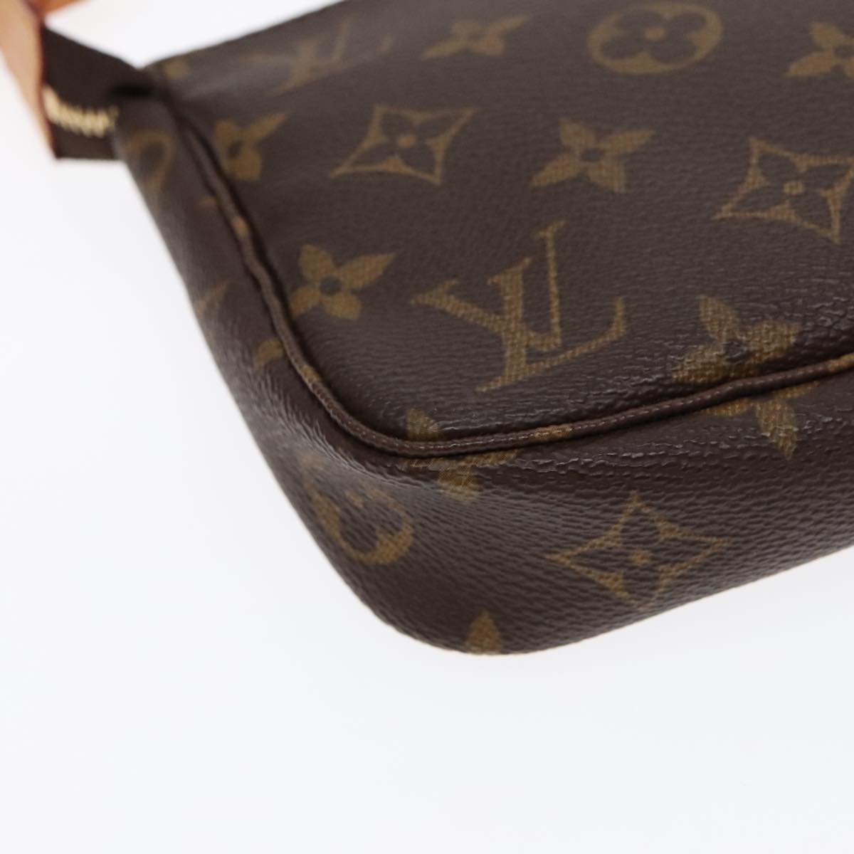 Louis Vuitton Pochette Accessoire Brown Canvas Clutch Bag