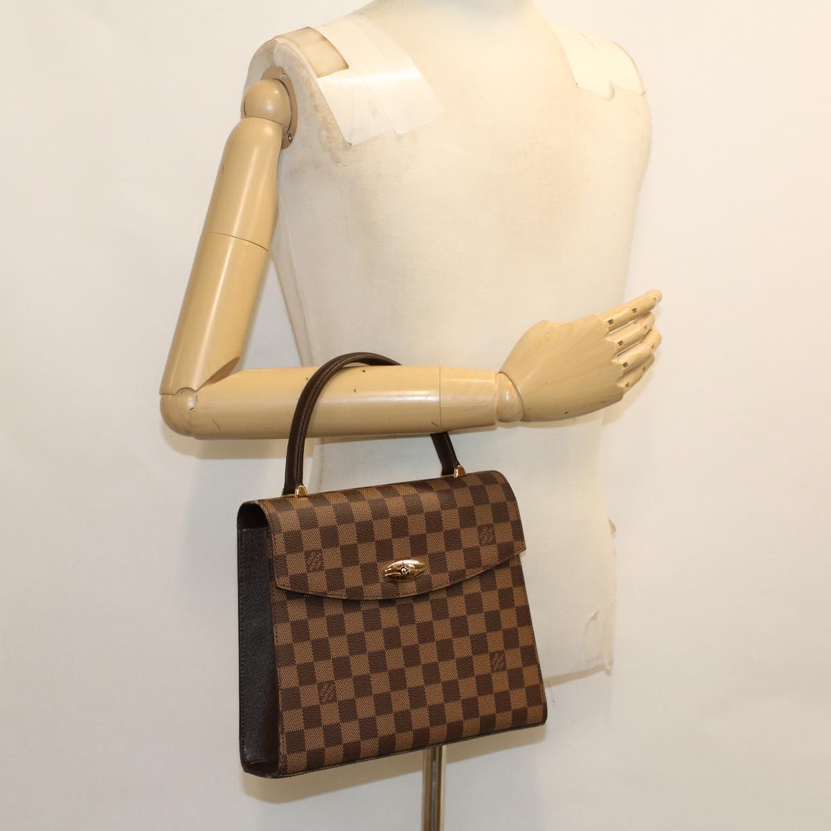 Louis Vuitton Malesherbes Brown Canvas Hand Bag