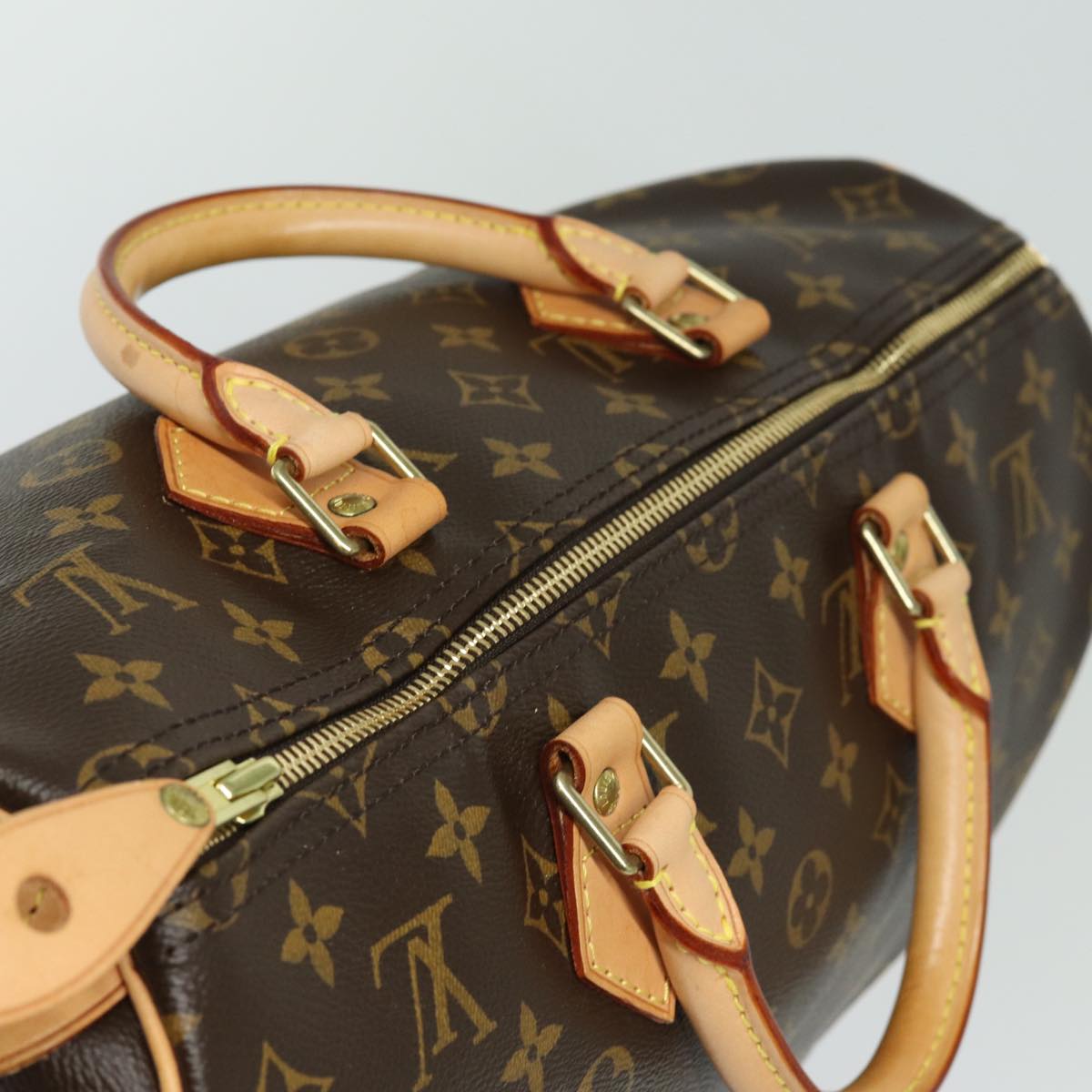 Louis Vuitton Speedy 35 Brown Canvas Hand Bag