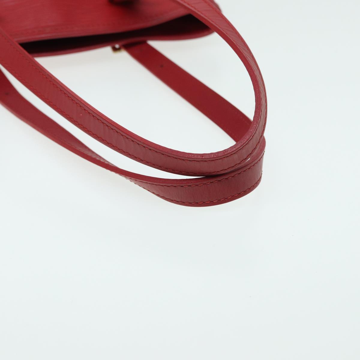 Louis Vuitton Bucket PM Red Leather Shoulder Bag