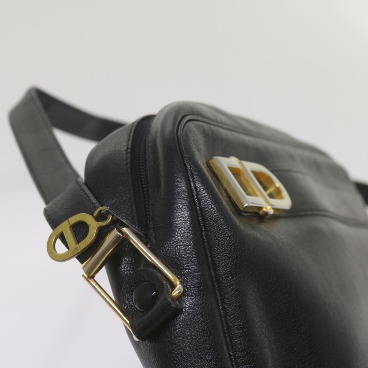 Dior Black Leather Shoulder Bag