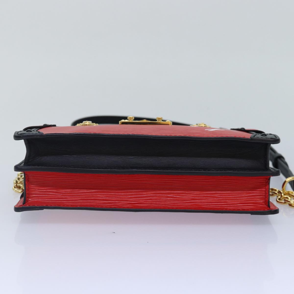 Louis Vuitton Trunk Red Leather Shoulder Bag