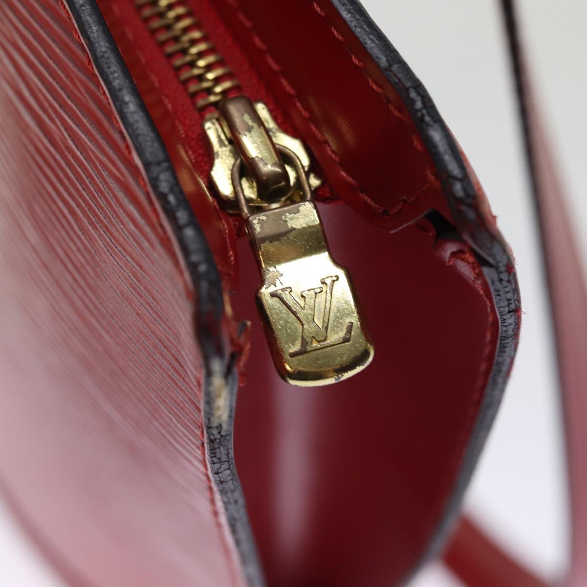 Louis Vuitton Saint Jacques Red Leather Shoulder Bag