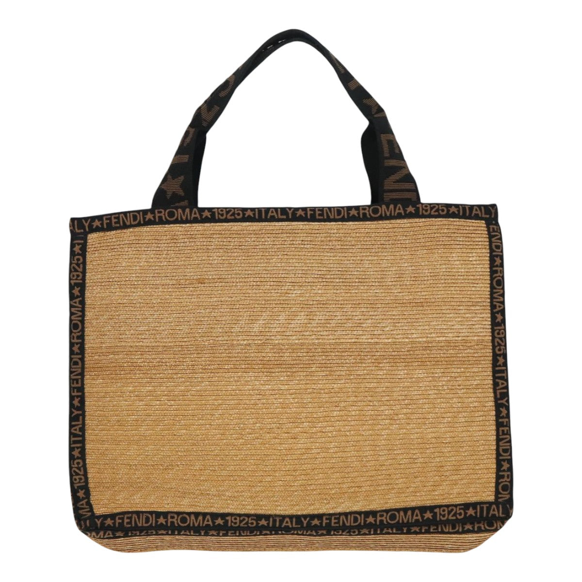 Fendi Beige Wood Tote Bag