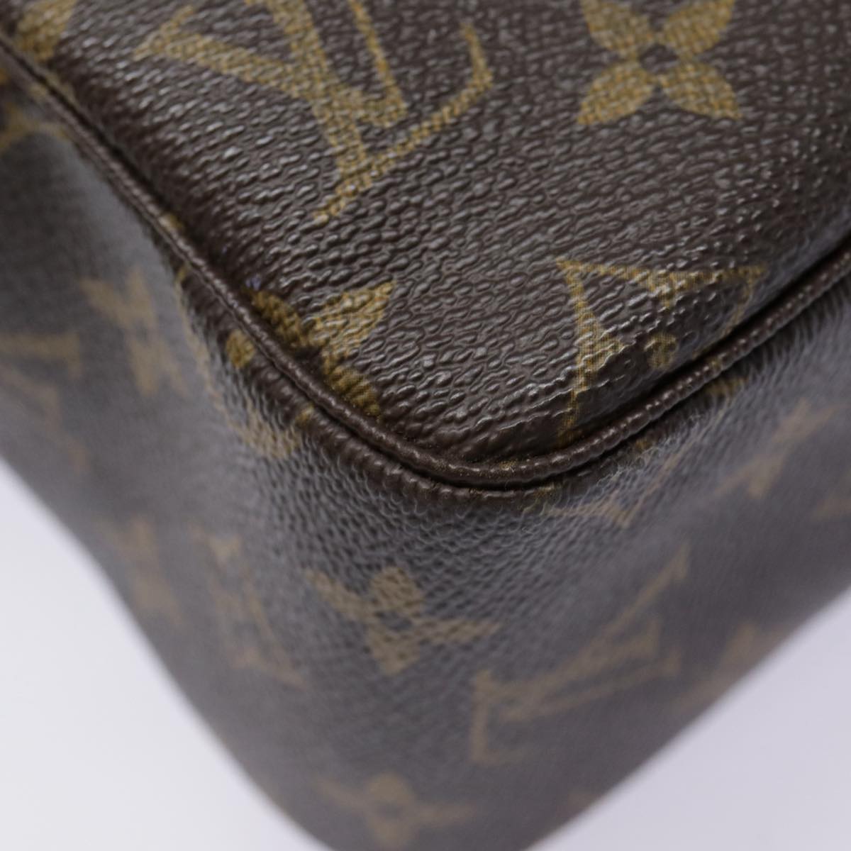 Louis Vuitton Trousse Toilette 28 Brown Canvas Clutch Bag