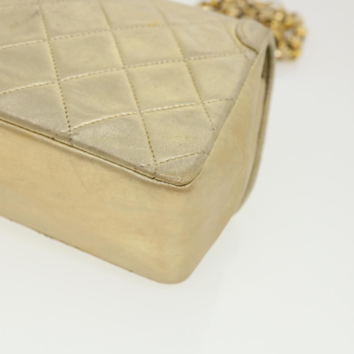 Chanel Gold Leather Shoulder Bag