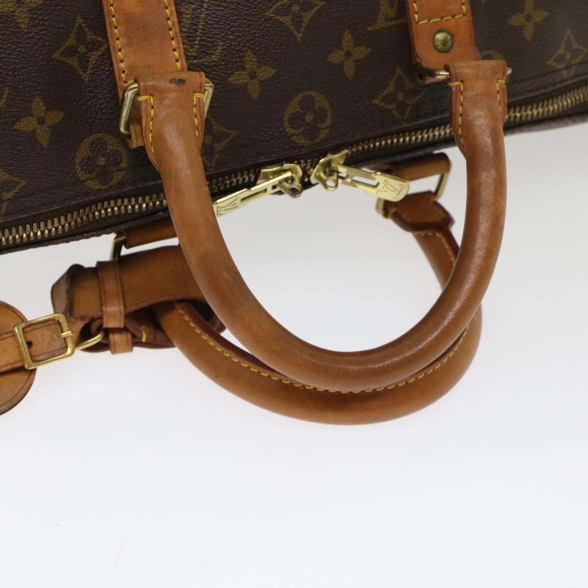 Louis Vuitton Keepall 45 Brown Canvas Travel Bag