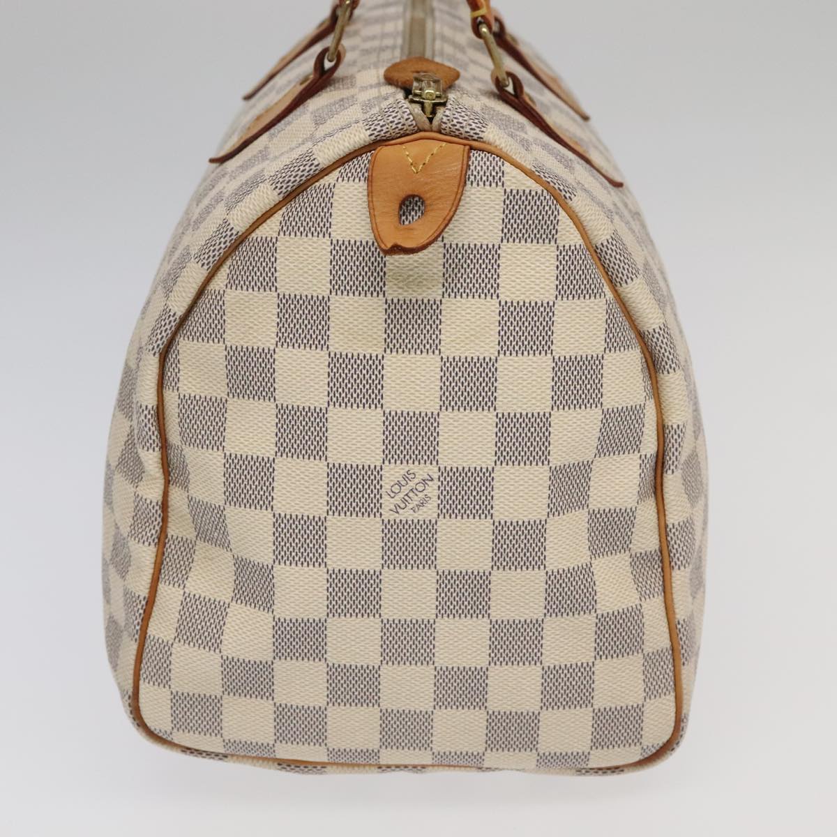 Louis Vuitton Speedy 30 White Canvas Hand Bag