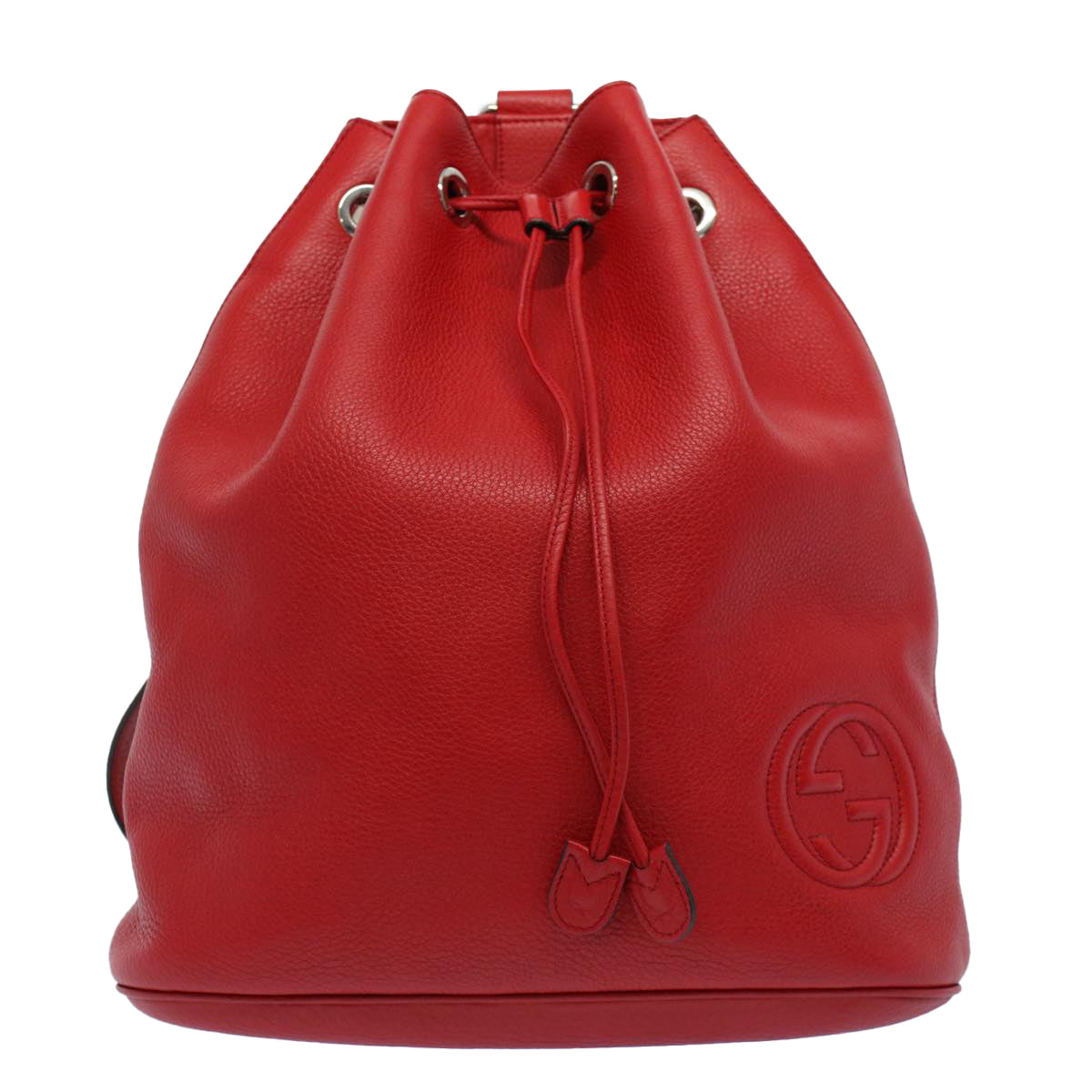 Gucci Soho Red Leather Backpack Bag