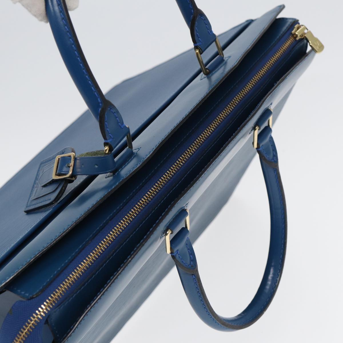 Louis Vuitton Riviera Blue Leather Hand Bag