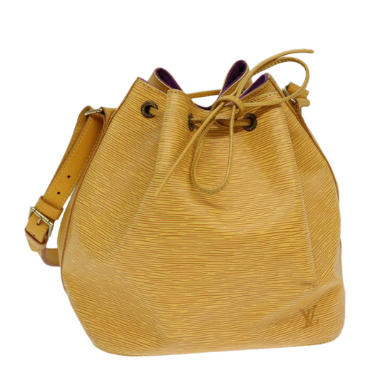 Louis Vuitton Petit Noé Yellow Leather Shoulder Bag