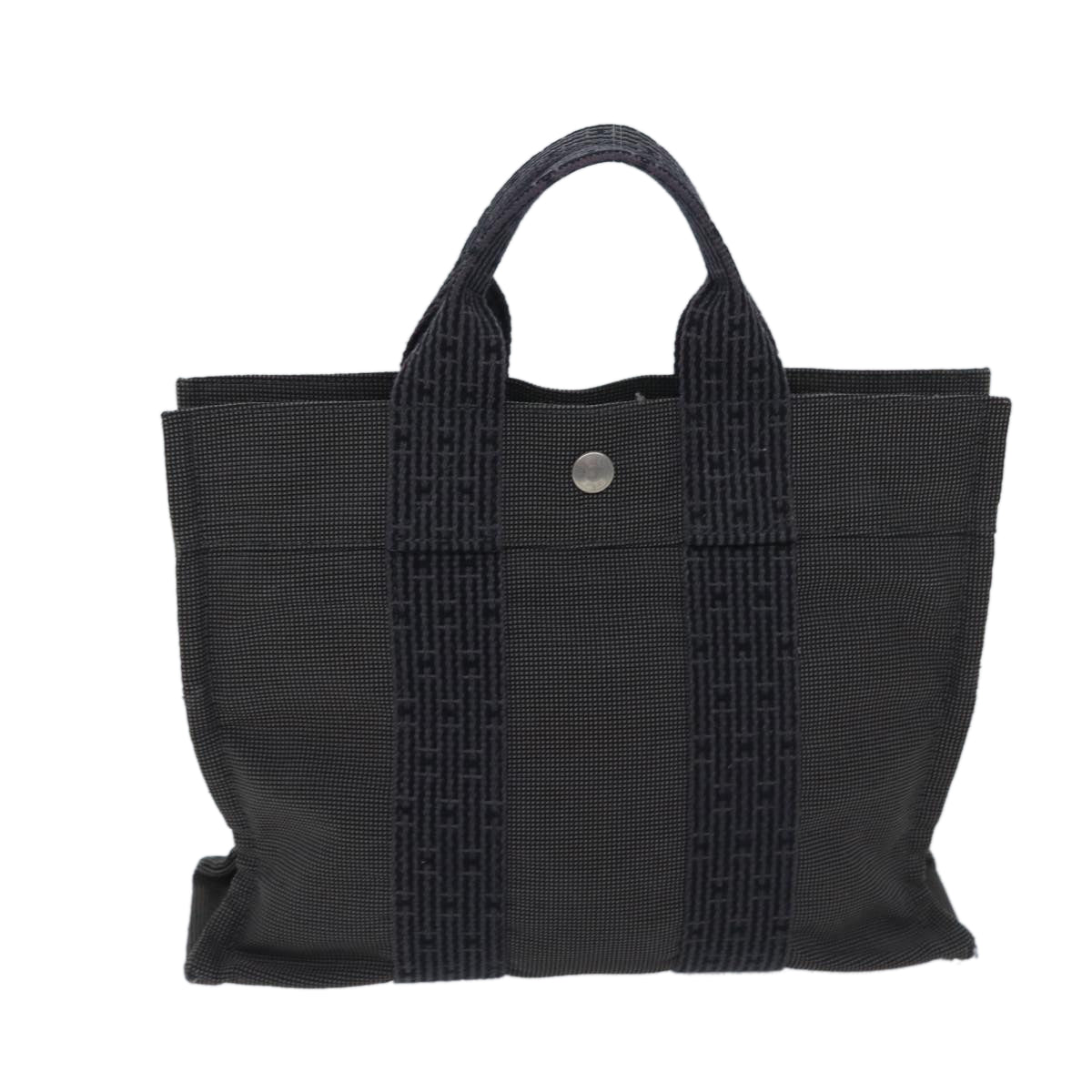 Hermès Toto Grey Canvas Tote Bag