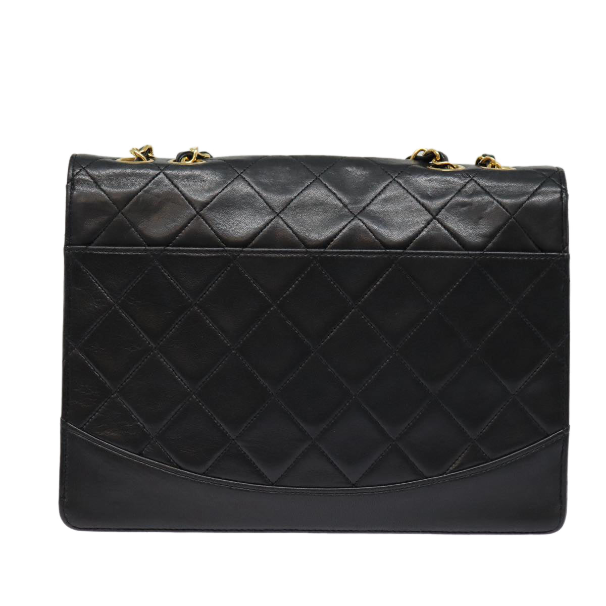 Chanel Single flap Black Leather Shoulder Bag