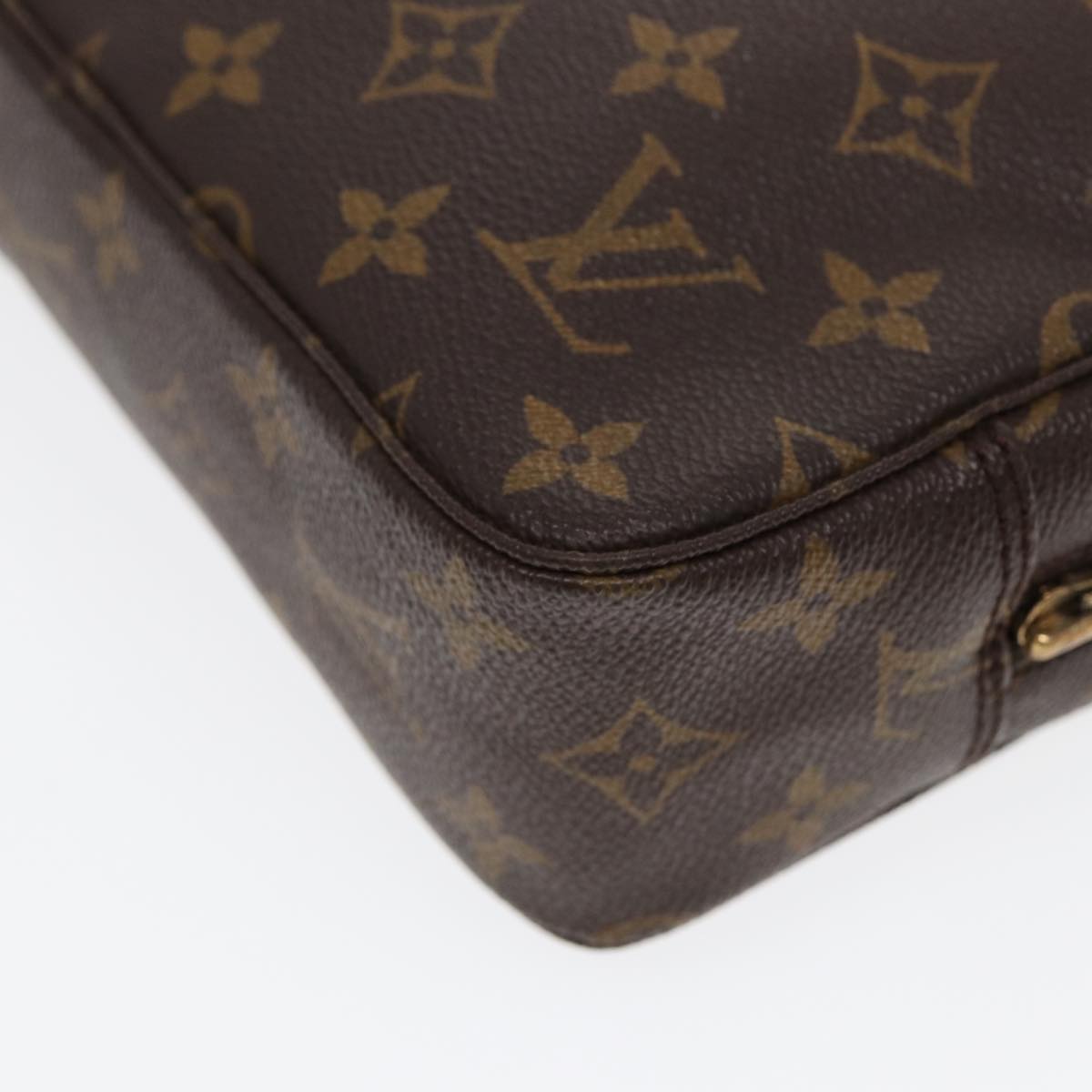 Louis Vuitton Trousse de Toilette Brown Canvas Clutch Bag