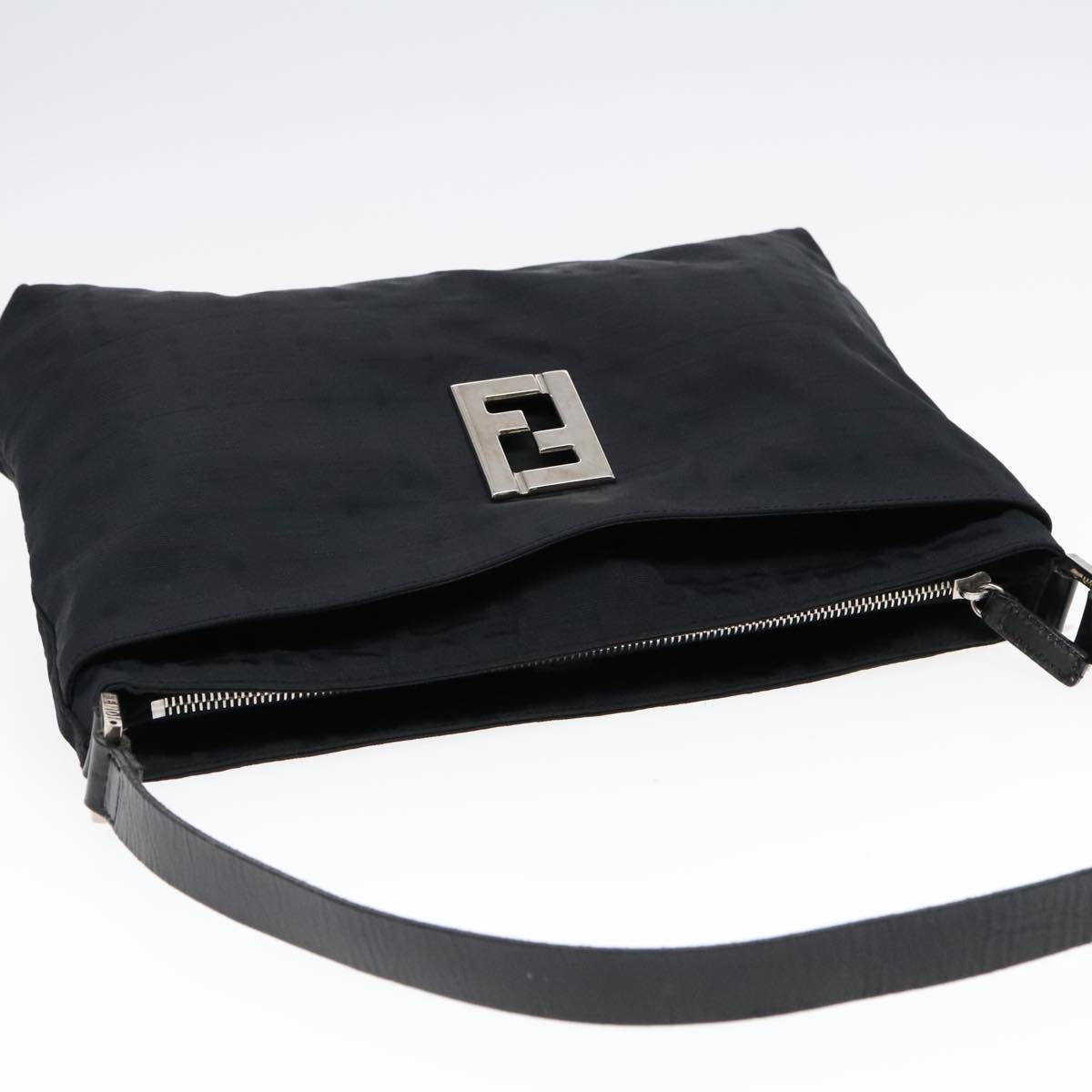 Fendi Black Canvas Shoulder Bag