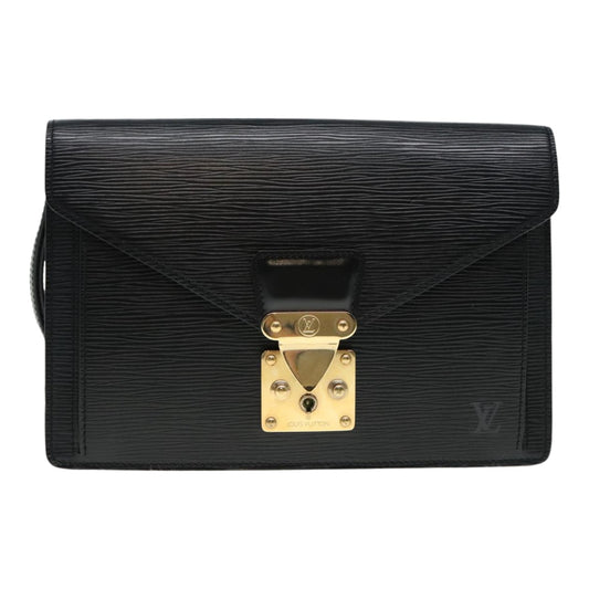 Louis Vuitton Serie Dragonne Black Patent Leather Hand Bag