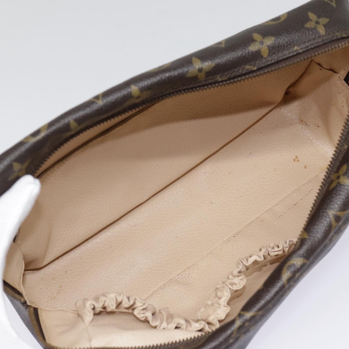 Louis Vuitton Trousse Toilette 28 Brown Canvas Clutch Bag