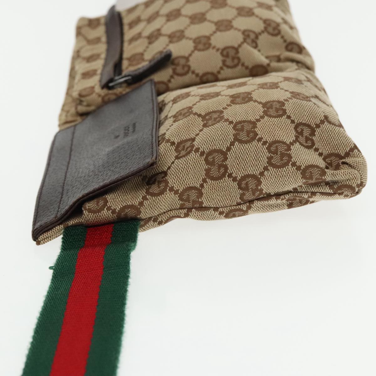 Gucci Ophidia Beige Canvas Clutch Bag