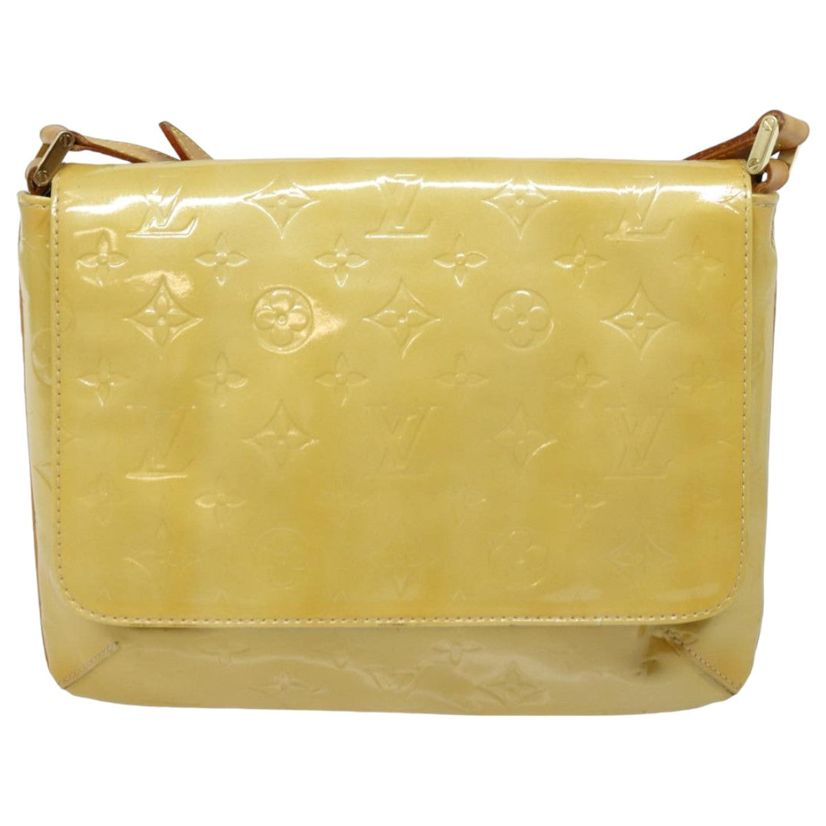 Louis Vuitton Thompson Yellow Patent Leather Shoulder Bag