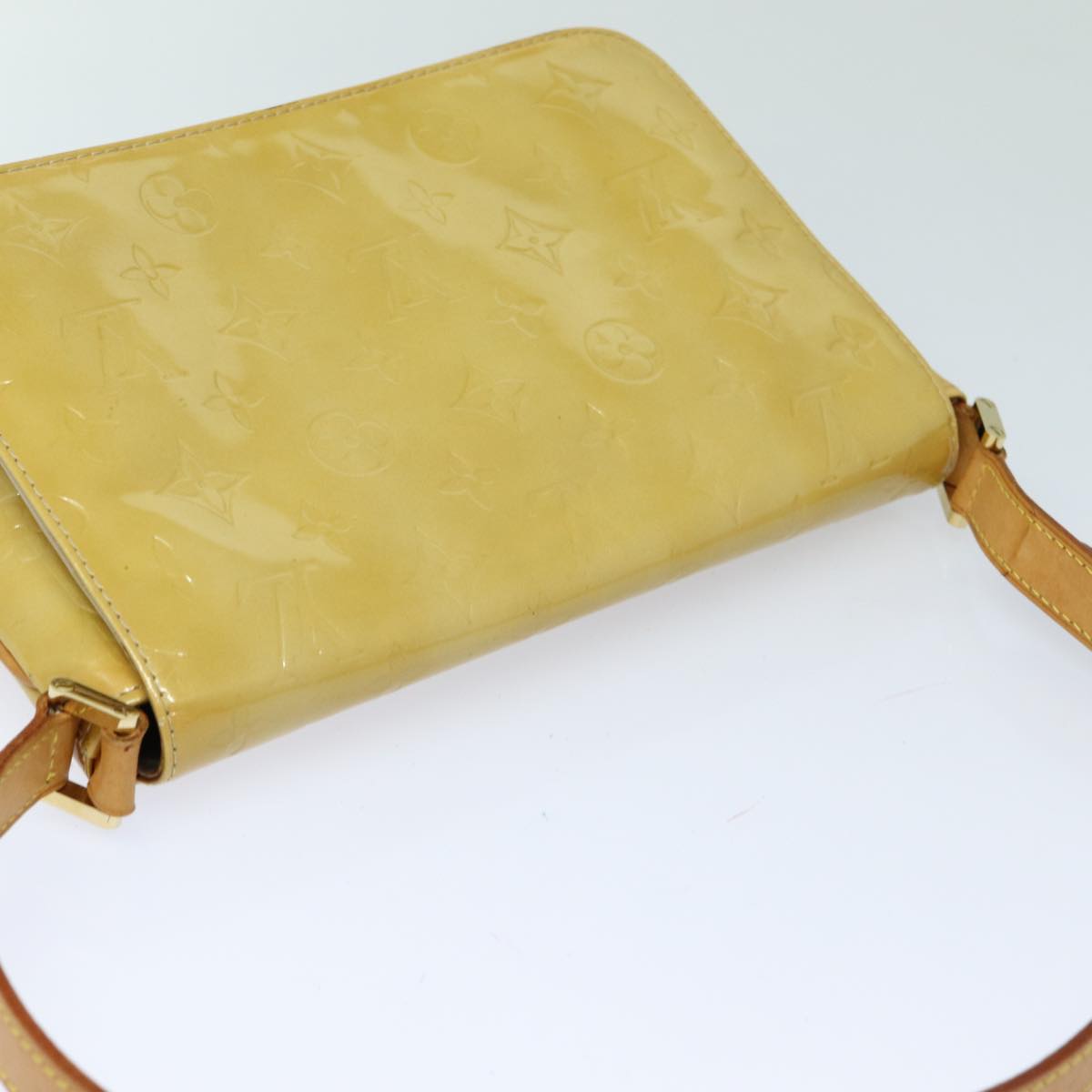 Louis Vuitton Thompson Yellow Patent Leather Shoulder Bag