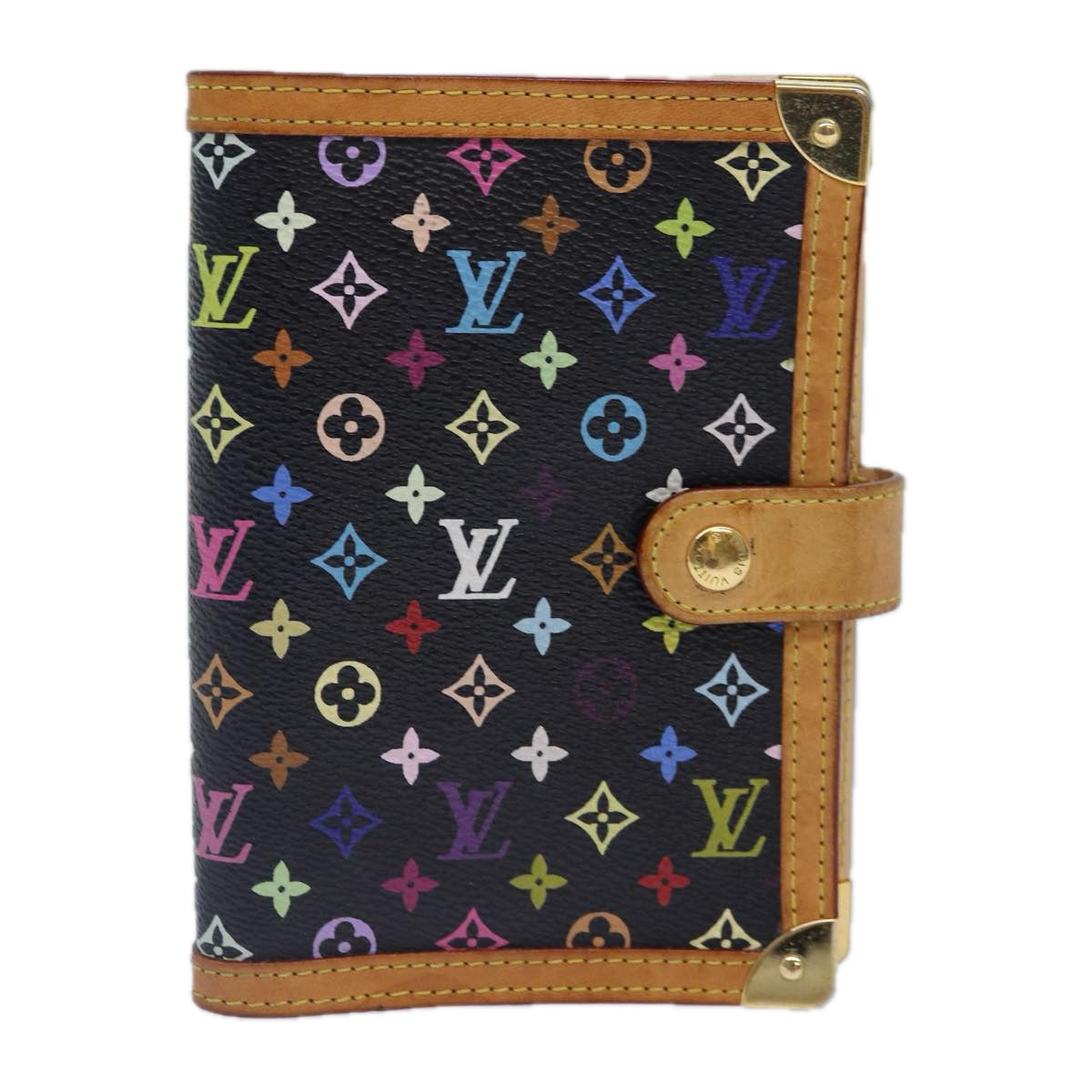 Louis Vuitton Agenda PM Black Canvas Wallet Accessories