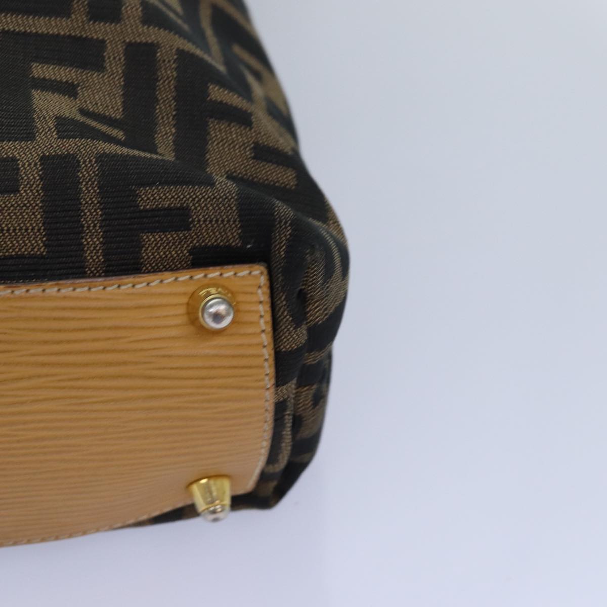 Fendi Zucca Brown Canvas Hand Bag