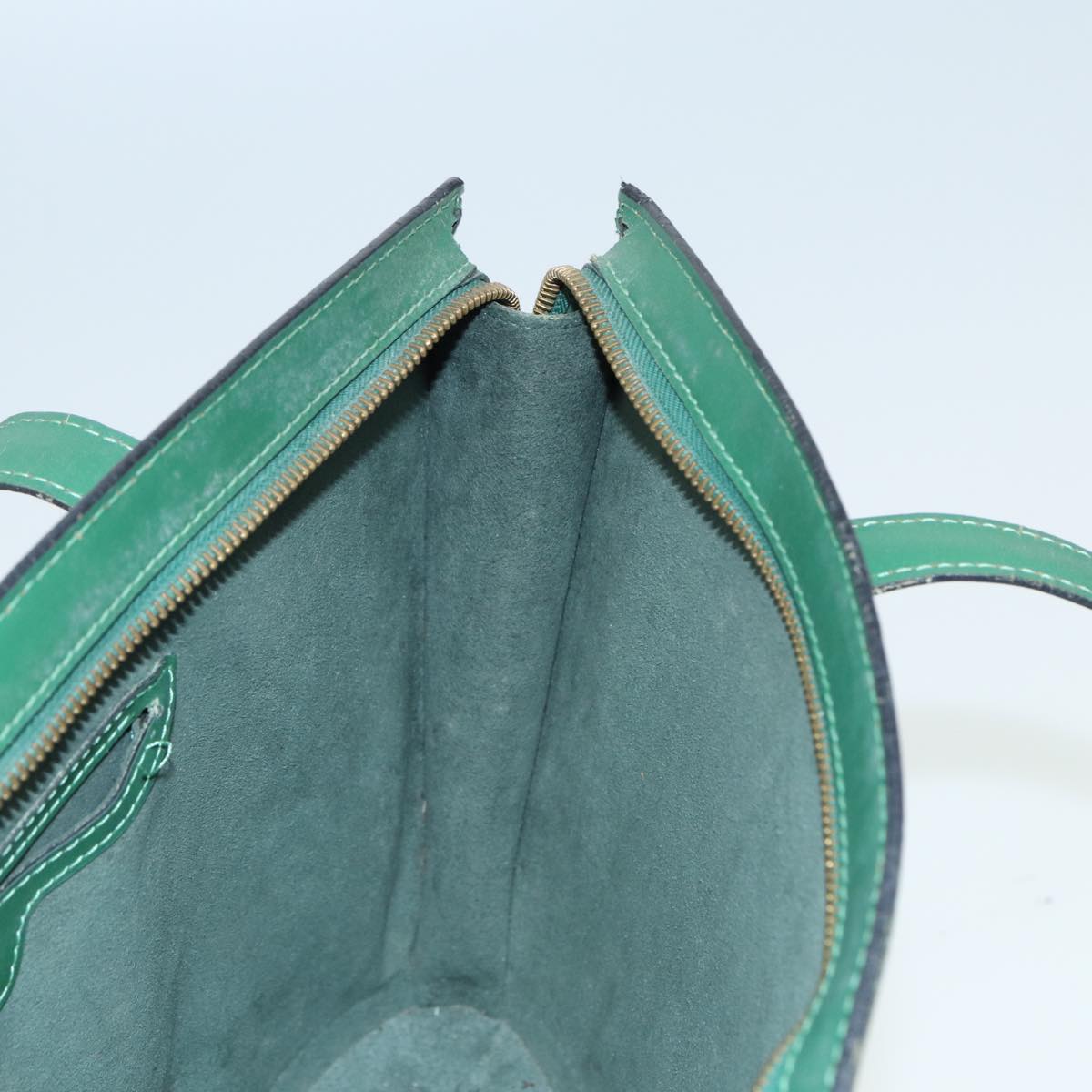 Louis Vuitton Saint Jacques Green Leather Shoulder Bag