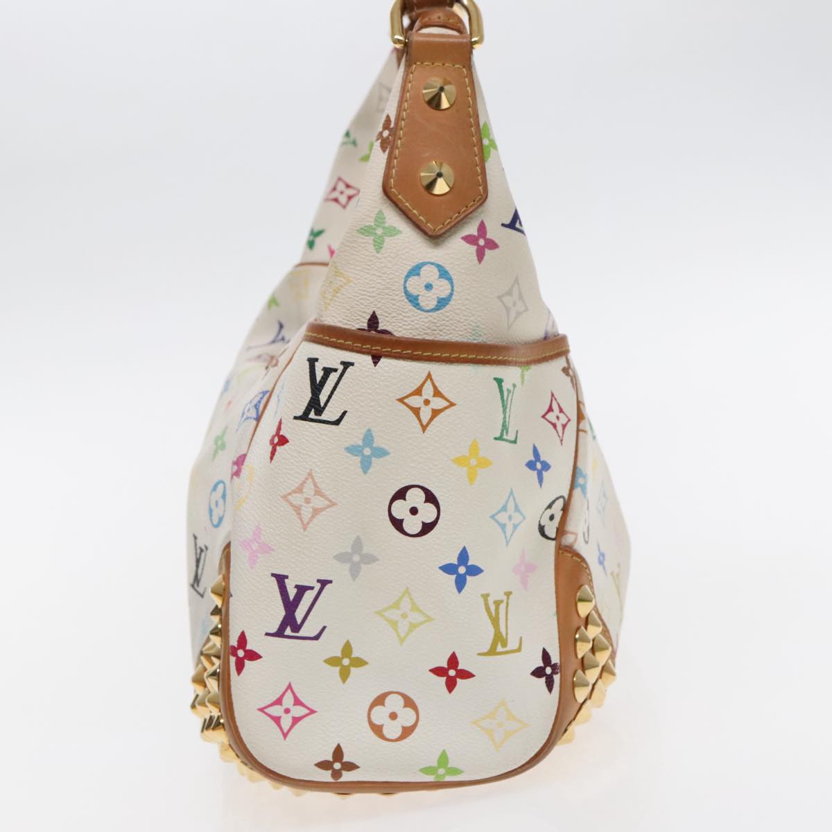 Louis Vuitton Chrissie White Canvas Shoulder Bag