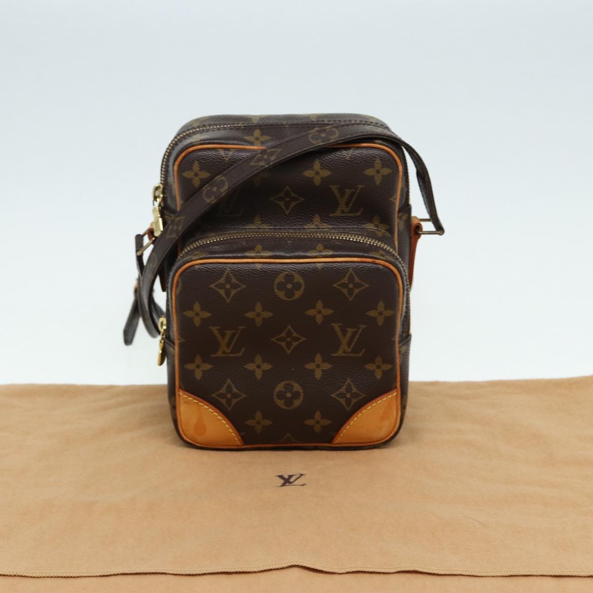 Louis Vuitton Amazon Brown Canvas Shoulder Bag